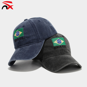 Gorra de Béisbol Casual de Algodón Suave, Estilo Retro, Transpirable, con Bordado de la Bandera de Brasil, Gorra de <span class=keywords><strong>Pico</strong></span> de <span class=keywords><strong>Pato</strong></span> para Fanáticos del Fútbol 2026 - Product Image 3