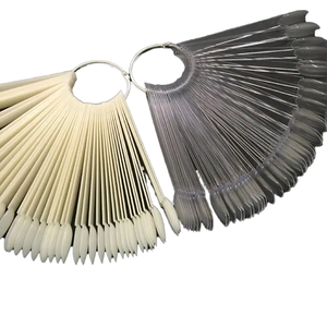 Présentoir à ongles en acrylique transparent, forme amande et carrée, pour pose d'ongles à presser, marque privée, pour salon de manucure, support de présentation d'art ongulaire et outil de pratique - Product Image 1