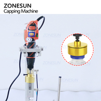 ZONESUN ZS-XGC1 Machine de capsulage de petite bouteille en plastique de vis automatique pneumatique à tête unique