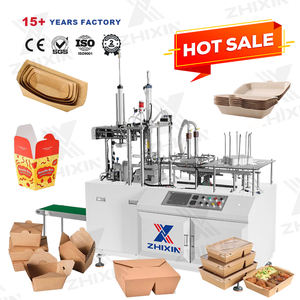 Máquina Totalmente Automática para Formar Cajas de Almuerzo y <span class=keywords><strong>Bento</strong></span> de Papel Kraft de Grado Alimenticio para Llevar - Product Image 1