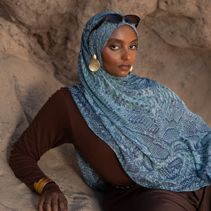 Лидер продаж, Модальные хиджабы со змеиным принтом, розовый, хиджаб, синий, Леопардовый принт, Envase De Vela, хиджаб, прямой производитель - Product Image 6