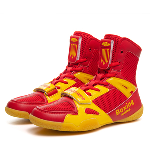 Botas de Boxeo Antideslizantes Profesionales para Hombre, OEM/ODM al por Mayor, Color Personalizado, Malla, Entrenamiento de Fisicoculturismo, Deporte de Interior, Zapatos de Lucha Libre - Product Image 4