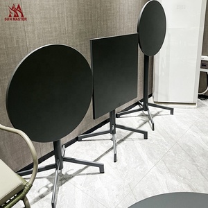 Meubles commerciaux <span class=keywords><strong>de</strong></span> patio <span class=keywords><strong>Table</strong></span> <span class=keywords><strong>haute</strong></span> <span class=keywords><strong>de</strong></span> bar Terrasse Café Restaurant Bistro <span class=keywords><strong>Table</strong></span> <span class=keywords><strong>pliante</strong></span> extérieure réglable en métal - Product Image 2