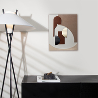 M4G-9Minimalist salon 3D peinture décorative en trois dimensions abstrait géométrique moderne texture peinture avec cadre