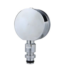 클리어 스케일 60mm 소형 메모리 이중 바늘 광산 압력 게이지 미터 케이스 스테인레스 철 오일 압력 게이지 - Product Image 2