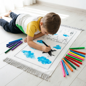 <span class=keywords><strong>Tapis</strong></span> de prière <span class=keywords><strong>interactif</strong></span> pour enfants musulmans 2026, <span class=keywords><strong>tapis</strong></span> de prière islamique de qualité supérieure, ensemble cadeau pour enfants avec stylo à colorier - Product Image 2