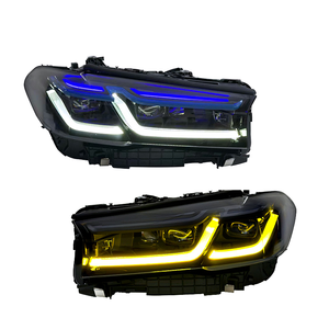 2025 nóng bán 2014-2016 B mW 5 loạt G30 G38 M5 Laser Đèn pha lắp ráp màu đen lông mày màu xanh kép trang bị thêm/nâng cấp - Product Image 2