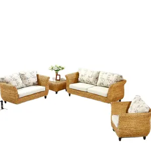 Kompakte Seegras Sofa Sets