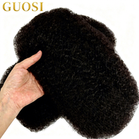 Cheveux indiens Afro Kinky Remy Raw 18 pouces Double Drawn Bulk Extensions de cheveux humains pour le tressage