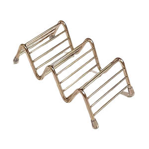 Estante para jabón de acero inoxidable Family Prosperity, curvo, autodrenante, para encimera de baño, inodoro, estante individual - Product Image 1