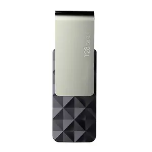 128 Gb 3.0 Flash Black Diamond Cutting Swivel Usb Flash Drive