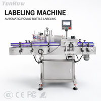 Machine d'étiquetage automatique pour bouteilles rondes, application pour les boissons, les cosmétiques, les aliments, les contenants d'usage quotidien, fonctionnement fiable