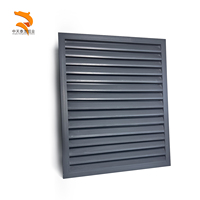 Stores rectangulaires personnalisables en alliage d'aluminium pour couvertures de climatisation extérieures – Durables et étanches pour maisons, bureaux et villas