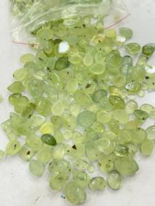Alta demanda, piedra de cuarzo Prehnita Natural, cabujón suelto, piedras preciosas, corte redondo/ovalado para la fabricación de joyas de la India - Product Image 5