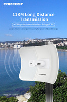 Repetidor de Señal WiFi COMFAST CPE 2*26dBi, Extensor de Rango, Router IP65 CF-E319A, Puente Inalámbrico 5G para Exteriores, 900Mbps