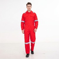 Combinaison de travail en tissu TC durable, combinaison de protection de sécurité avec bandes réfléchissantes pour les mécaniciens de la construction