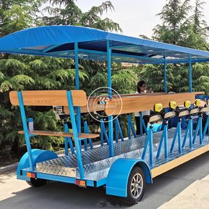 2025 Custom Design Royal Luxury Electric Beer Bike Electric Tourist Beer Bike City Pedal Bus Pub Bike - Product Image 4