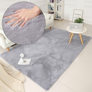 Modern Luxury Fluffy Grey Faux Rabbit Fur Area Rug Large <strong>Carpet</strong> Living Room Rabbit Fur Rugs and <strong>Carpets</strong> Floor <strong>Carpet</strong> - Product Image 4