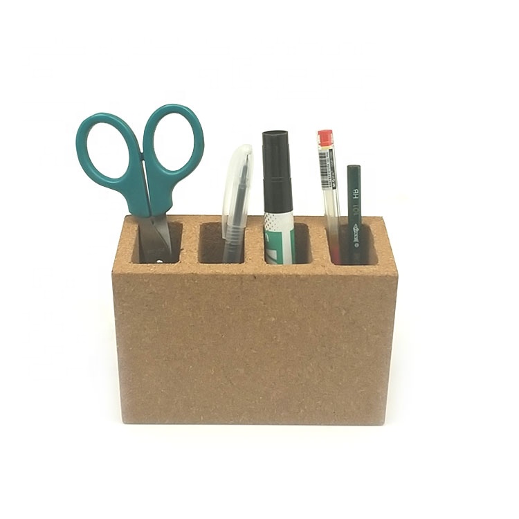 145x60x100 мм Прямоугольный держатель для ручек из натуральной пробки, Настольный Органайзер