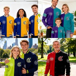 Chaqueta Universitaria Personalizada, Chaqueta Deportiva de Béisbol con Nombre y Número Bordados, Logotipo, Unisex, para Adultos, Todas las Temporadas, Tejido de Tela - Product Image 5
