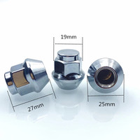 Écrous de moyeu de roue hexagonaux à bride de grade 8.8 GB/T 56, 19 mm #   M12 M14, Fixations de pneus de voiture électrophoretiques noires pour réparation automobile universelle