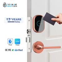 Coffre-fort électronique TTLOCK réseau WiFi sans clé Rfid Smart TTHotel serrure en alliage de zinc hôtel système serrure pour porte en bois