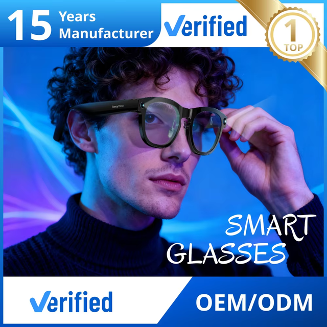 2026 New AI Smart Glasses Y1 Camera for Video Recording Call Music for WiFi Transmission Translation Voice Touch Screen