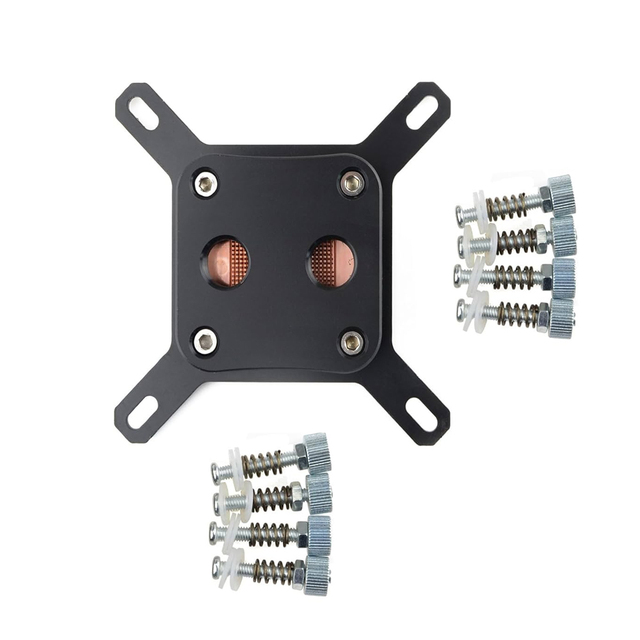 Custom CNC Machining Center Cnc Milling Special CPU Water Cooling Block for Water Cool System Computer Black Machine Part