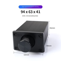 Rhode Rain HIFI Pengontrol Volume/Preamp Pasif 2-kanal Presisi Tinggi Kompatibel dengan Power Amplifier Sistem Audio Aktif Cina