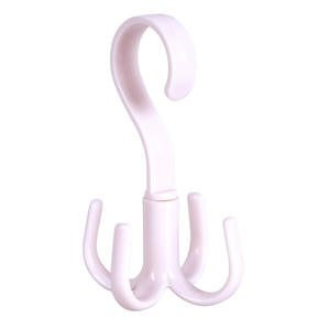 Gancho multifuncional de cuatro garras de plástico, 360 grados, paquete creativo giratorio, zapatos, estante colgante de secado de corbata - Product Image 5