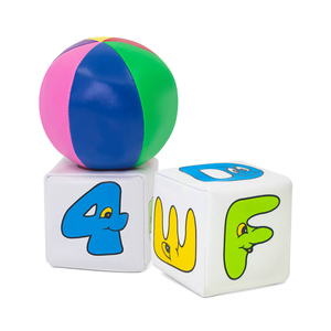 Juego <span class=keywords><strong>de</strong></span> Dados Suaves <span class=keywords><strong>en</strong></span> Inglés para Niños, con Pelota Suave, Educativo, <span class=keywords><strong>de</strong></span> PU, Algodón y Esponja, al por Mayor - Yunheng C401-A1 - Product Image 3