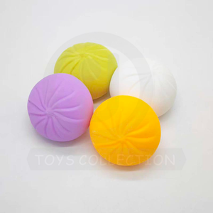 <b>Squishy</b> Dumplings Squeeze Toy Soft Silicone Stress Relief Baozi Novelty Toy with Customized Logo - Product Image 4