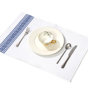 Paño de Cocina Estilo Nórdico, Tejido Jacquard de Poliéster y Algodón Teñido con Hilo, Rectangular con Patrón Geométrico - Product Image 1