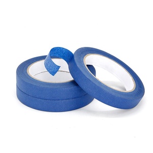 Ruban de masquage en papier crêpe de <span class=keywords><strong>peintre</strong></span> bleu pour fournitures de peinture et de décoration, utilisation intérieure et extérieure - Product Image 3
