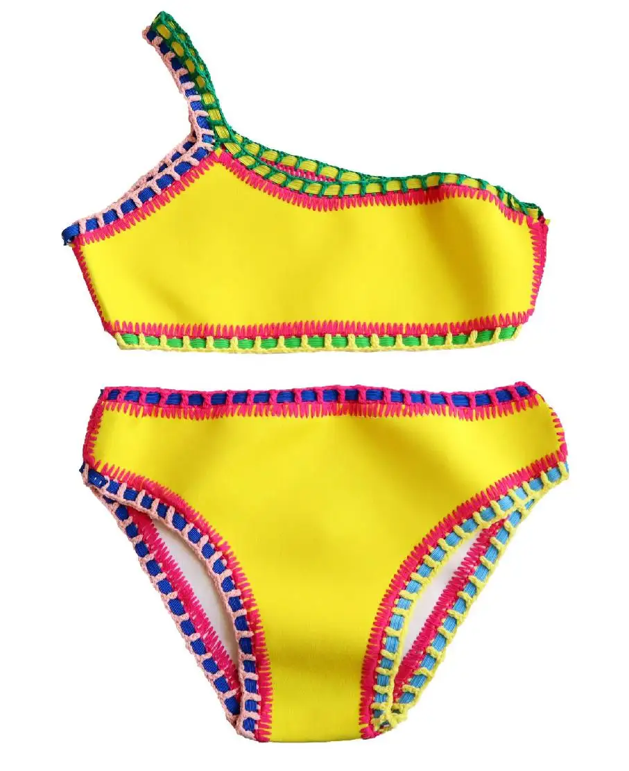 Oem Custom Bikini High, Waist Strapless Separate Swim Top Women Bandeau Swimwear Manufacturer/