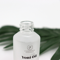 Flacon Compte-gouttes en Verre Givré Transparent à Épaule Inclinée pour Sérum Huile Essentielle, Contenance 30 ml (1 oz), avec Boîte – Emballage Cosmétique