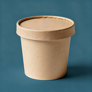 Individuell Bedruckter Einwandiger Beschichteter Weißer Papier-Wasserdichter Einweg-Suppenbecher mit Papierdeckel Lebensmittelecht Umweltfreundlich - Product Image 2