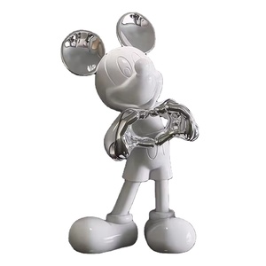 Placcato Mickey artigianato cartone animato <span class=keywords><strong>topolino</strong></span> decorazione scultura per soggiorno portico TV cabinet desktop - Product Image 1