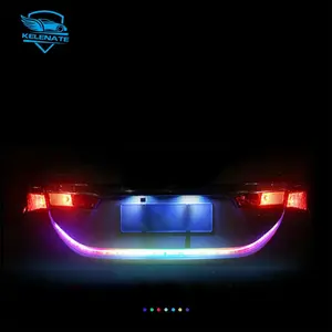 Factory Custom RGB Car Rear Trunk Tail Light Dynamic Streamer Reverse Warning Light Brake Turn Signal Lamp Car LED Strip Light