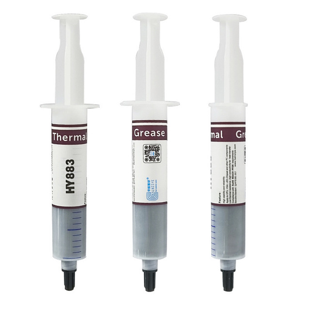 CPU thermal paste HY883 grey thermal grease 6.5W high thermal grease needle tube for computer chips