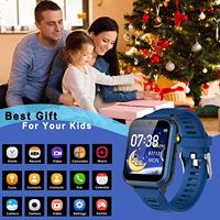 Reloj Inteligente S16 para Niños, Resistente al Agua, Reproductor de Música MP3, Podómetro, Funciones de Juego, para Niños y Niñas, iOS, Plástico, TFT