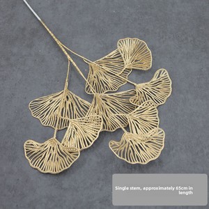 Hojas Artificiales Modernas <span class=keywords><strong>de</strong></span> Eucalipto y Ginkgo Doradas, Ramo Decorativo <span class=keywords><strong>para</strong></span> Navidad y Año Nuevo, Uso Interior/Exterior, Venta al Por Mayor - Product Image 2