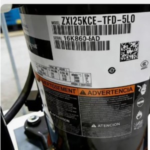 คอมเพรสเซอร์แบบสโครล Copeland รุ่น ZXI25KCE TFD 5L0 ZXJ18KCE TFD 557 ZXI15KCE TFD 647 สำหรับใช้งานในอุตสาหกรรม - Product Image 2