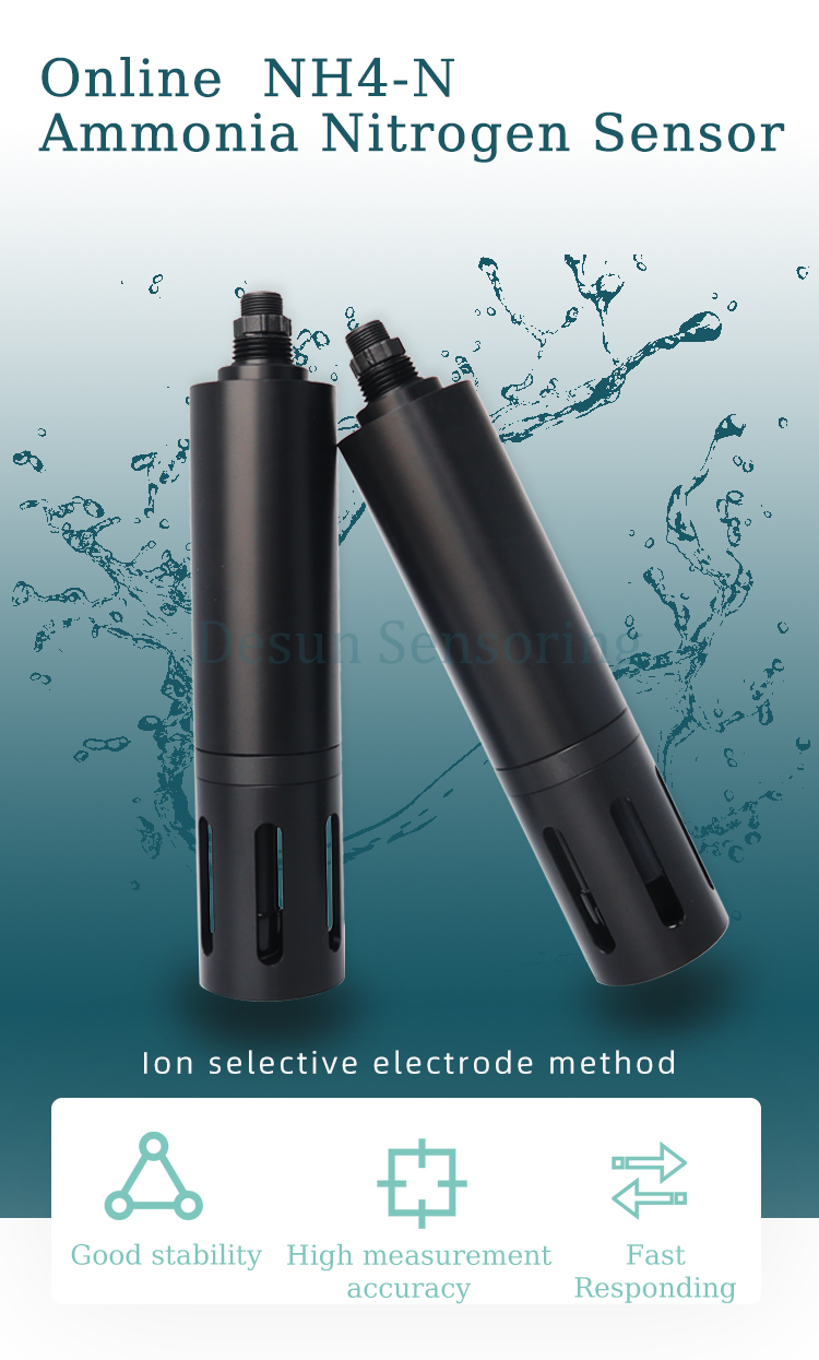 Online Dissolved Ammonia Sensor In Water POM MODBUS Protocol