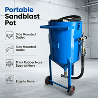 Équipement compact de sablage abrasif pour les besoins de nettoyage des métaux dans les petites ateliers