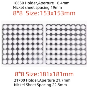 Kit de support de batterie ignifuge et connectable ACP 21700 avec fixation noire 8X8-13X4 - Product Image 3