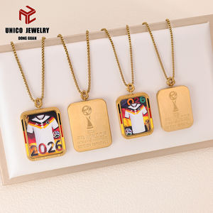 قلادة رجالية من الفولاذ المقاوم للصدأ لكأس العالم 2026 في ألمانيا - Product Image 3