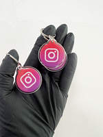 Benutzer definierte gedruckte QR-Code Schlüssel bund RFID Epoxy NFC Pet Tag ID Hunde marke Programmier bare URL T5577 1K Chip für Mitgliedschaft Visitenkarten