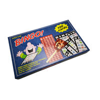 100 Bingo-Karten 75 Holzmarkierungen Bingo-Spielset Bingo-Trinkspiel