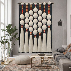Nuevo macramé <span class=keywords><strong>circular</strong></span> respetuoso con el medio ambiente, decoración del hogar, diseños artísticos para colgar en la pared, decoración del hogar, decoración de pared para el hogar, sala de estar - Product Image 1